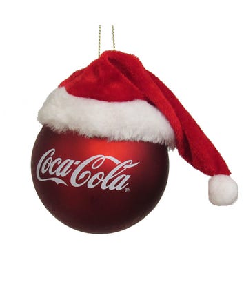 Coca-Cola® Ball With Hat Ornament