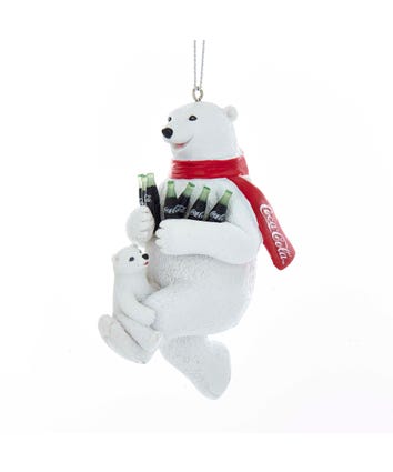 Coca-Cola® Polar Bear With Cub Ornament