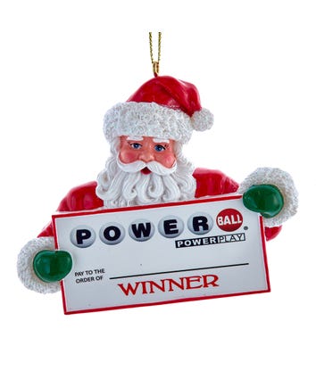 Powerball® Santa Ornament For Personalization