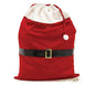 VELVETEEN SANTA DRAWSTRING GIFT BAG