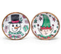 SNOWMAN AND ELF MANGO WOOD BOWLS