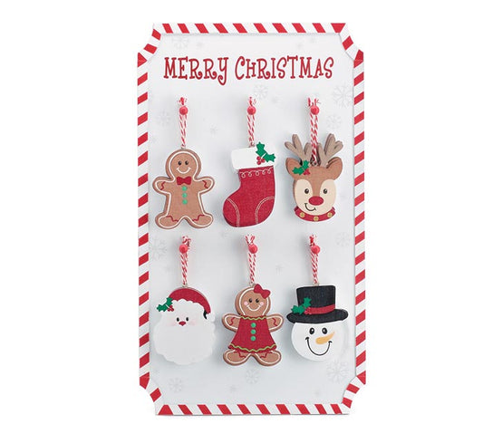 CHRISTMAS CHARACTER ORNAMENTS ON DISPLAY