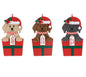 WOODEN DOG ORNAMENT WITH MESSAGE