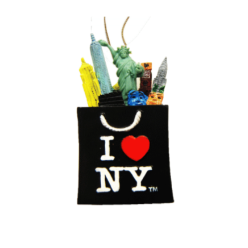 I Heart NY Ornament – Iconic New York Monuments