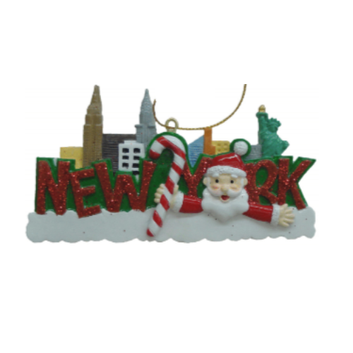 New York Holiday Ornament – Iconic 'New York' Text