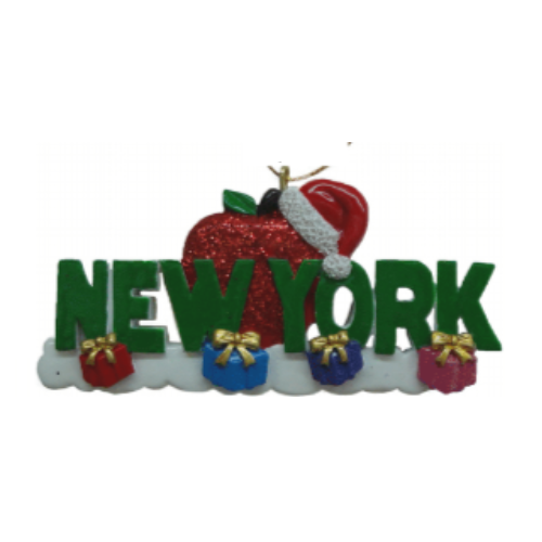 New York Holiday Ornament – Iconic 'New York' Text