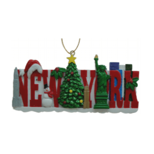 New York Christmas Ornament – Bold 'New York' Design