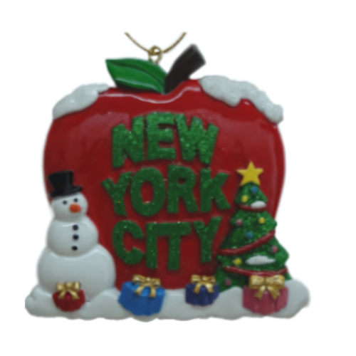 Big Apple New York Christmas Ornament