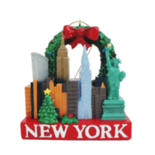 Holiday in New York Ornament – Iconic NYC Sights & Christmas Magic