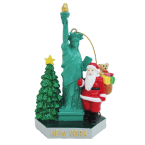 Santa in New York Christmas Ornament