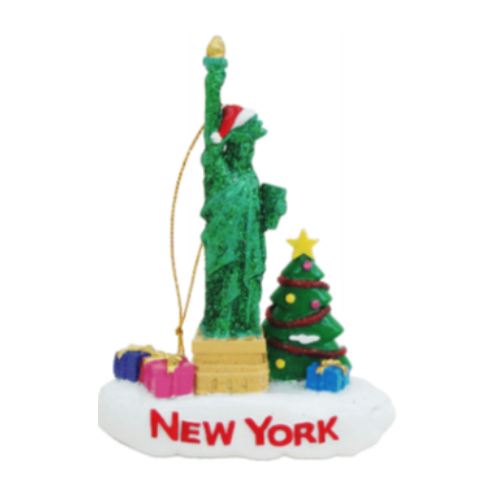 New York Christmas Scene Ornament