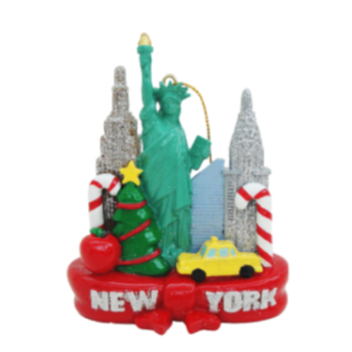 NYC Spirit Ornament – Famous Landmarks & Big Apple Joy