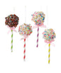 Popcorn Lollipop Ornaments, 4 Assorted