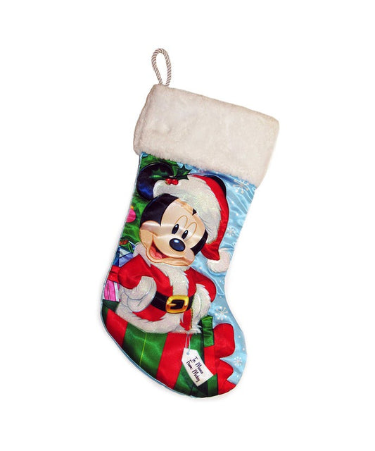 Disney© Santa Mickey Mouse Stocking With Plush Cuff