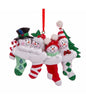 Snowman Stocking Family Of 4 Ornament For Personalization
